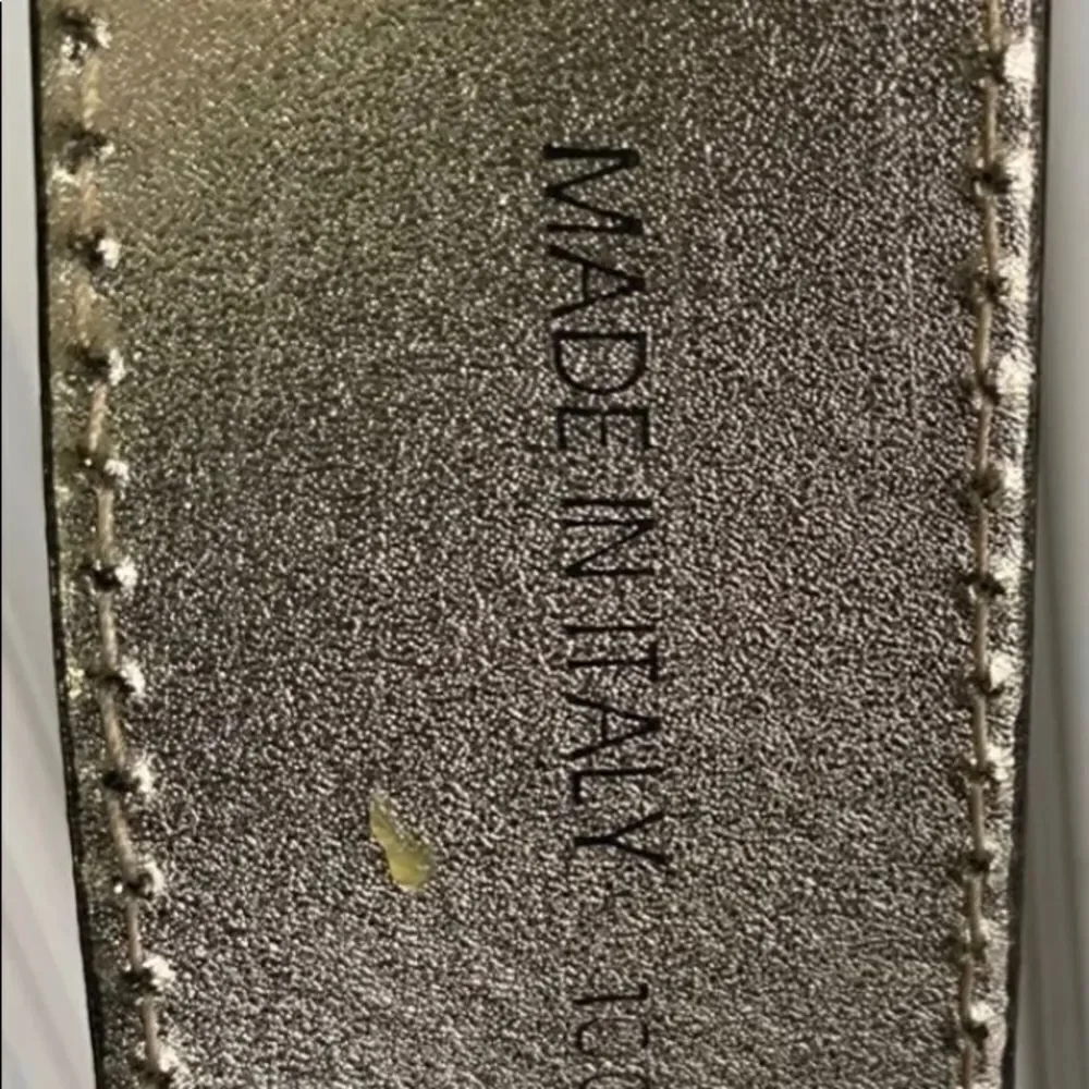 VERSACE JEANS COUTURE logo-plaque belt GOLD AND BLACK Belt .